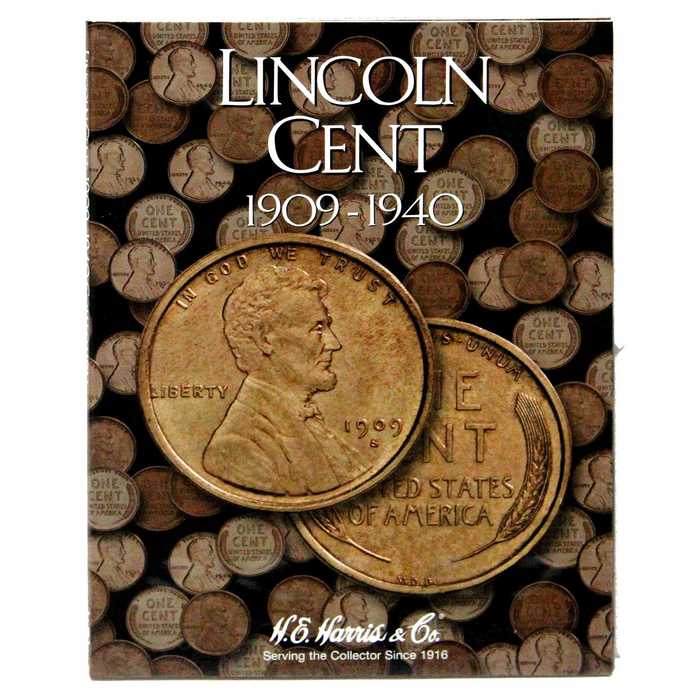 1909-1940 Lincoln Penny Collection Page 2 Number 1 With New Folder